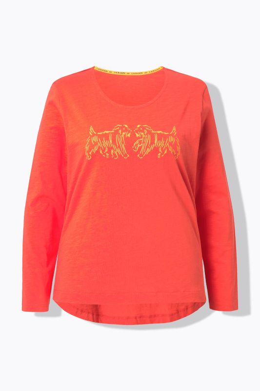 Блуза с графичен принт на кучета