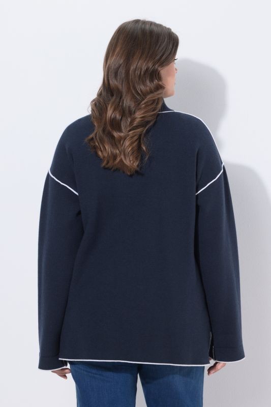 Жилетка двулицева с контрастни акценти