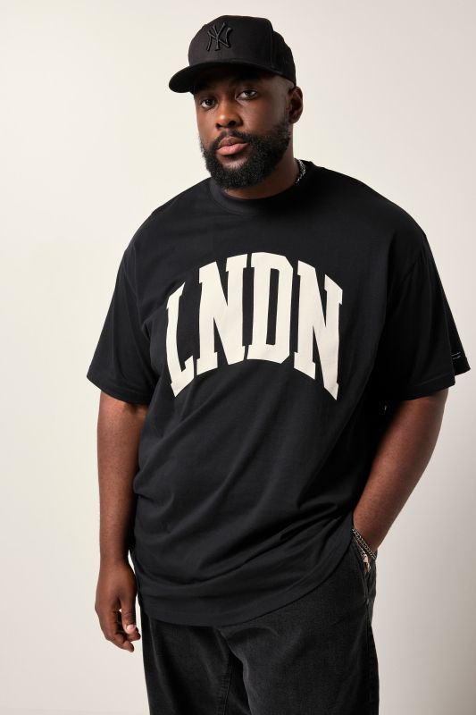 Тениска с голям надпис STHUGE