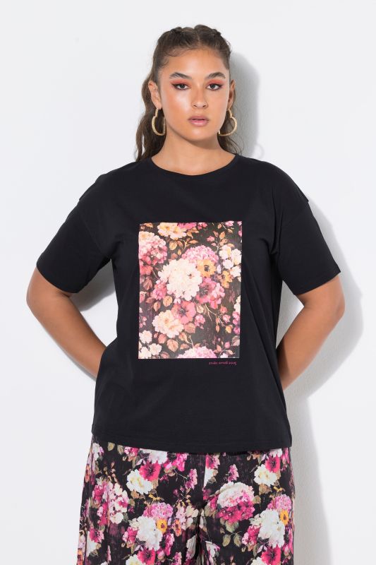 Sparkling Floral Oversized Graphic Tee