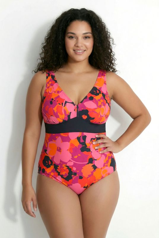 Electric Floral One Piece Swimsuit