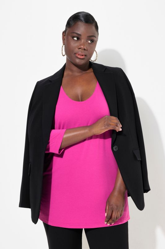 Round Neck Slinky Top