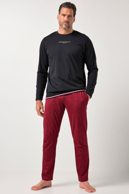 Пижама с принт на долнището