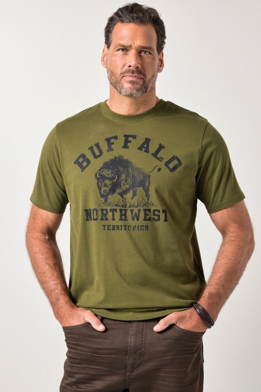 Тениска с принт и надпис