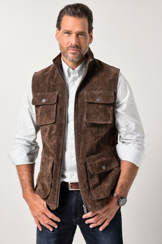 Елек кожен с джобове