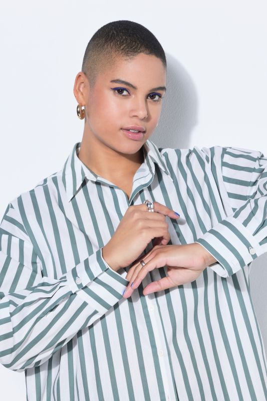 Риза с раиран принт