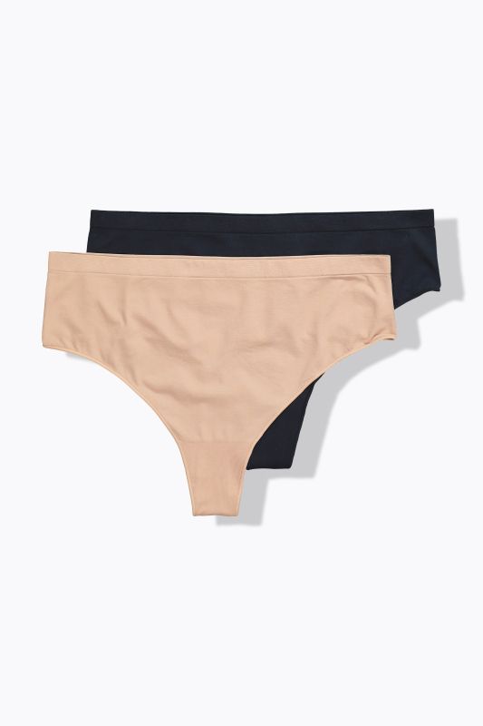 2 Pack Seamless Thongs