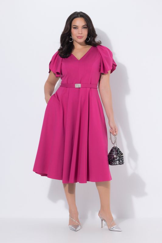 Flutter Cap Sleeve Gown