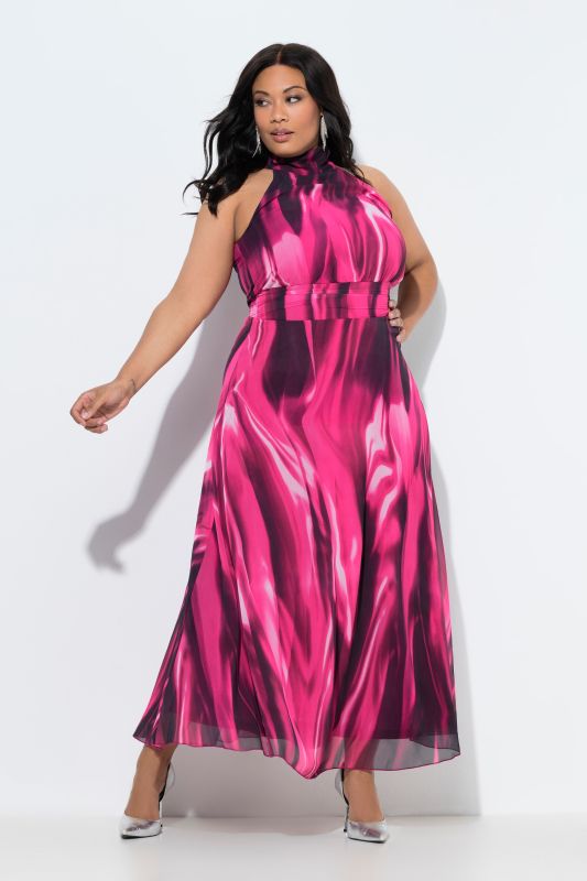 Рокля от розов шифон