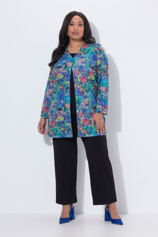 Matte Jersey Prismatic Floral Jacket