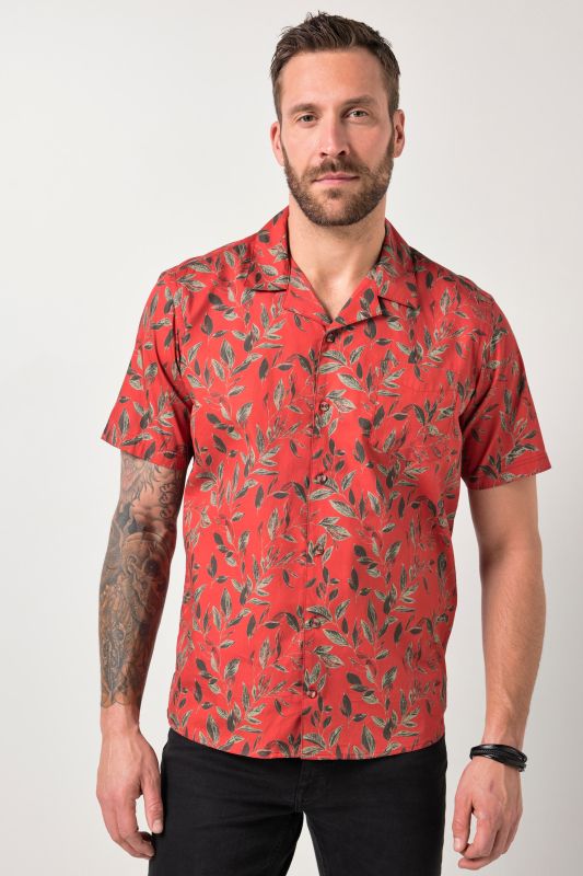 Риза с принт на листа