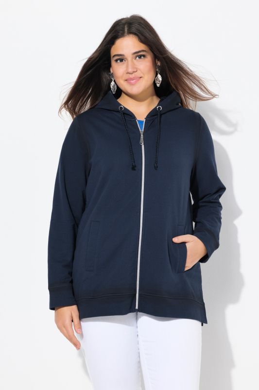 Decorative Seam Zip-Up Hoodie