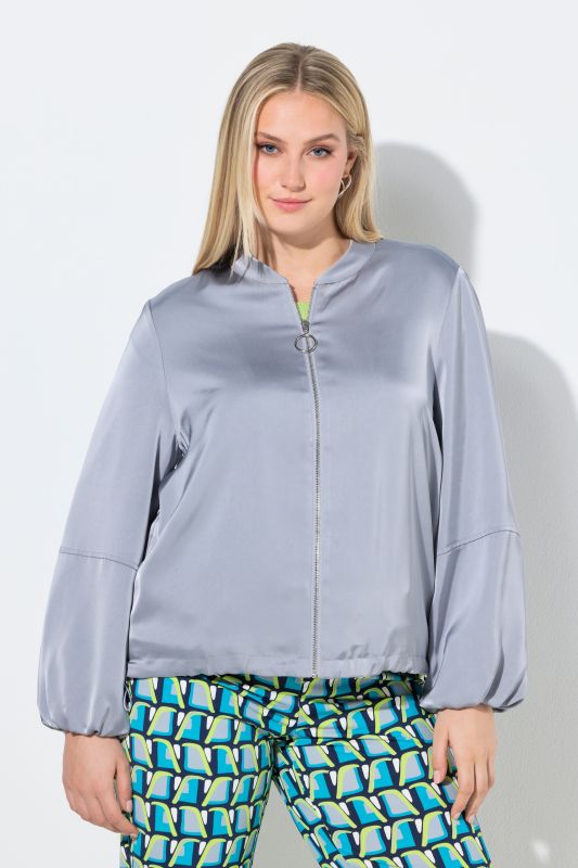 Shimmering College Collar Blouson