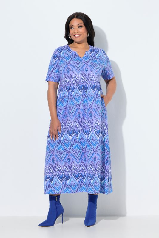Water Marble Knit Pocket Dress