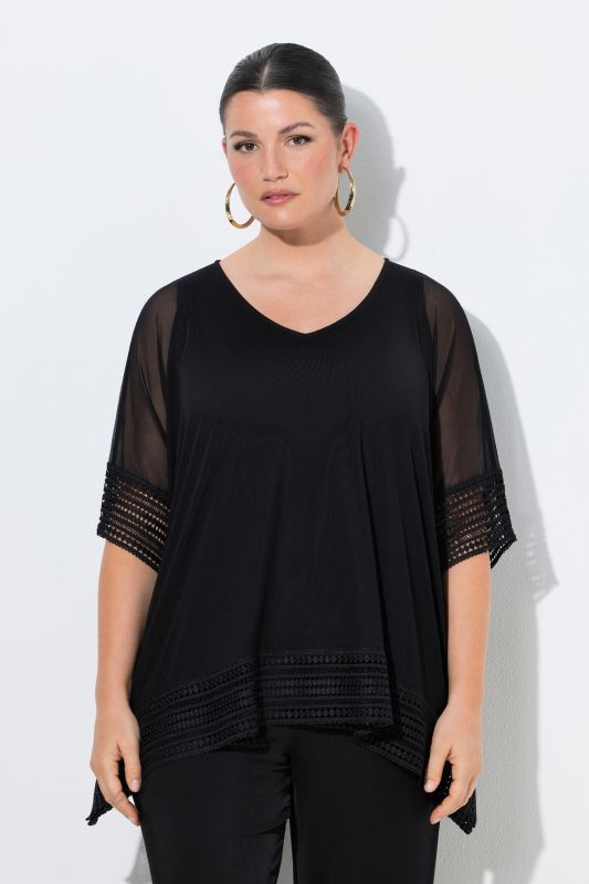 Layered Mesh Blouse