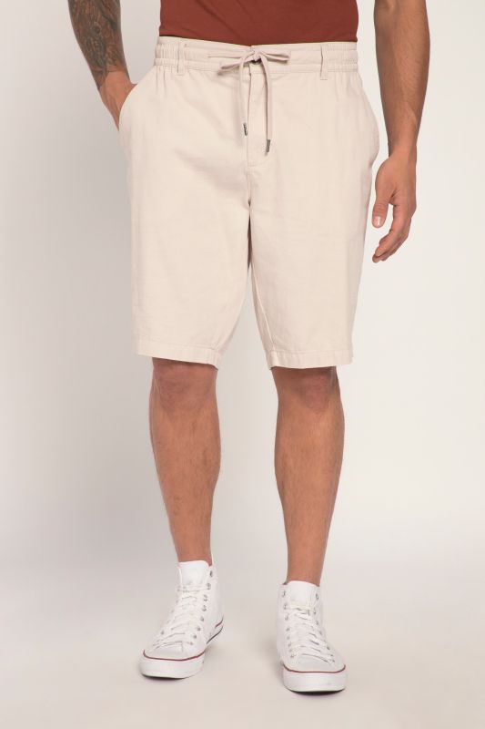 Linen-look Bermuda