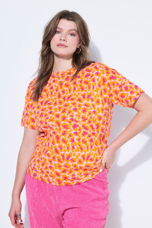 Neon Leopard Print Tee