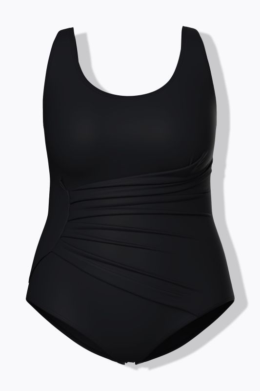 Side Gathered One Piece Swimsuit