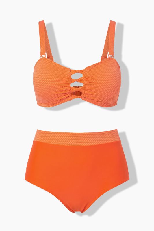 Textured Cutout  Bikini Set