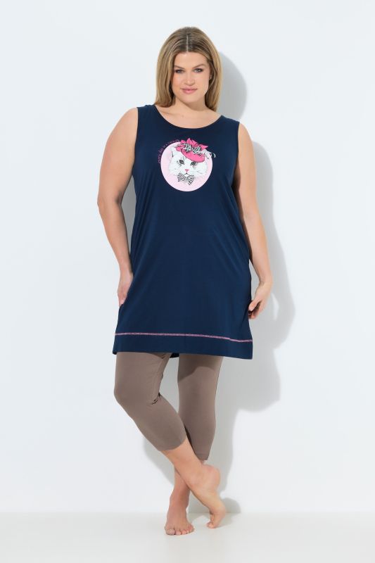 Catwalk Graphic Scoop Neck Nightgown