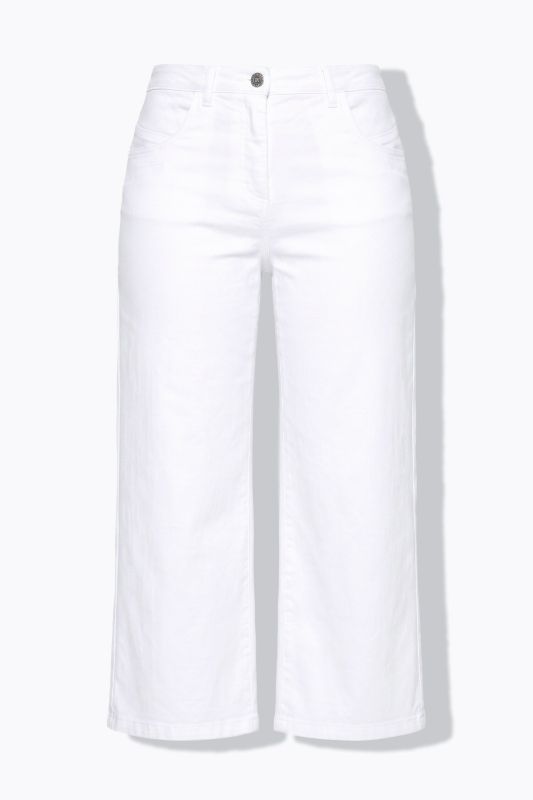 Marlene Soft Denim Cropped Culotte Jeans