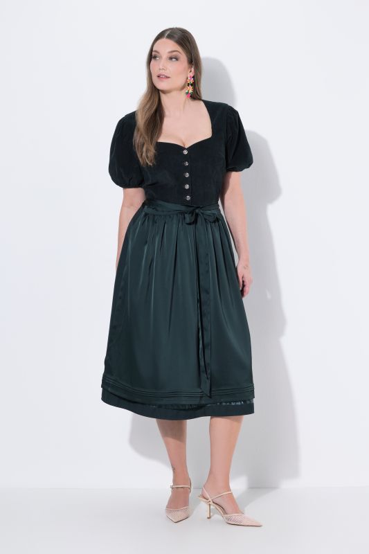 Рокля Dirndl едноцветна тип тиролска носия