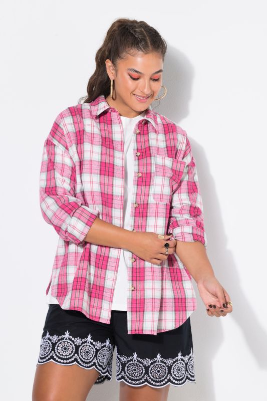 Pink Flannel Blouse