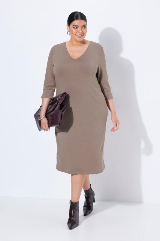 Modal Blend 3/4 Sleeve Sweatshirt Dress
