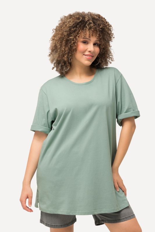 Basic Round Neck Short Sleeve Relaxed Fit  Tee