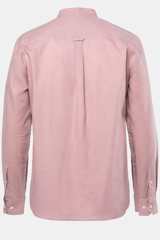 Long Sleeve Linen Blend Shirt