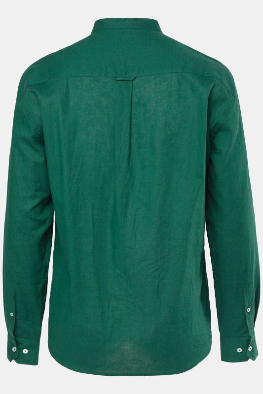 Long Sleeve Linen Blend Shirt