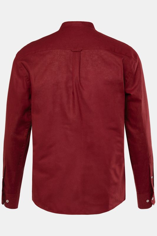 Long Sleeve Linen Blend Shirt