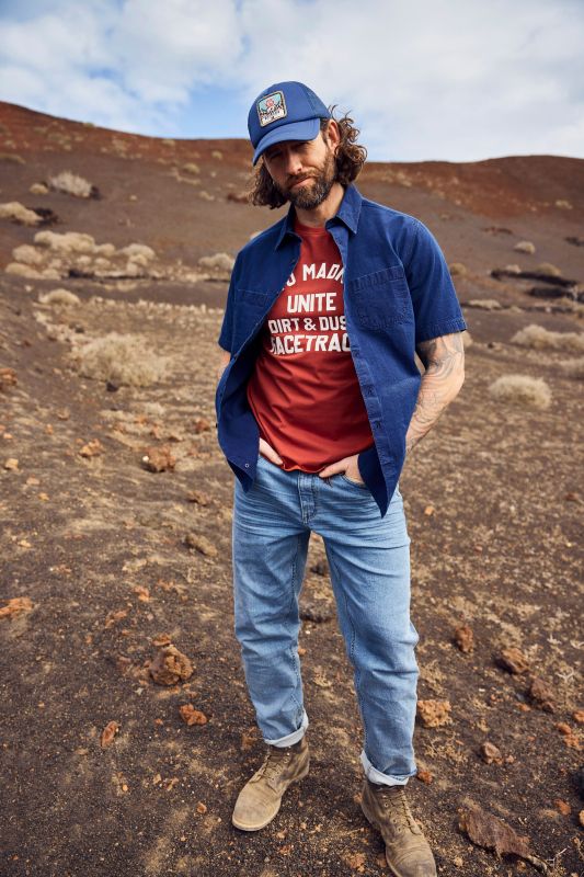 Slip-on jeans FLEXNAMIC®, denim, modern fit, 5-pocket, dirty denim