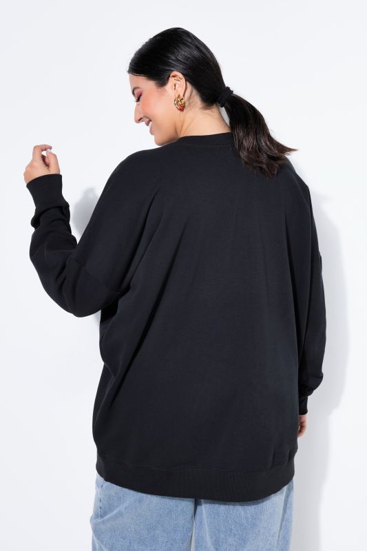 Statement Patch Long Sleeve Sweatshirt