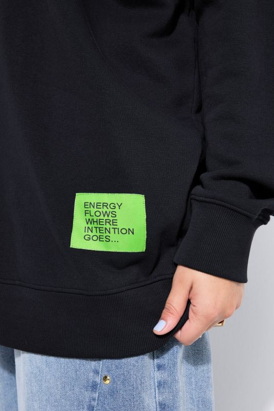 Statement Patch Long Sleeve Sweatshirt