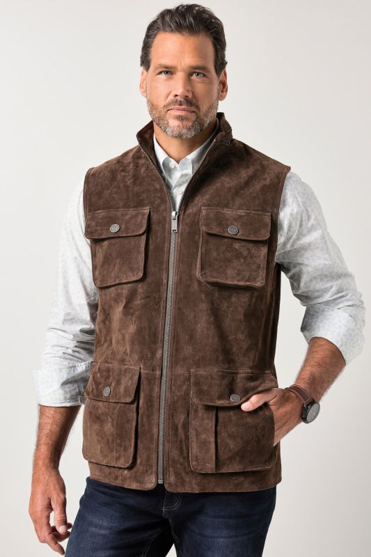 Елек кожен с джобове