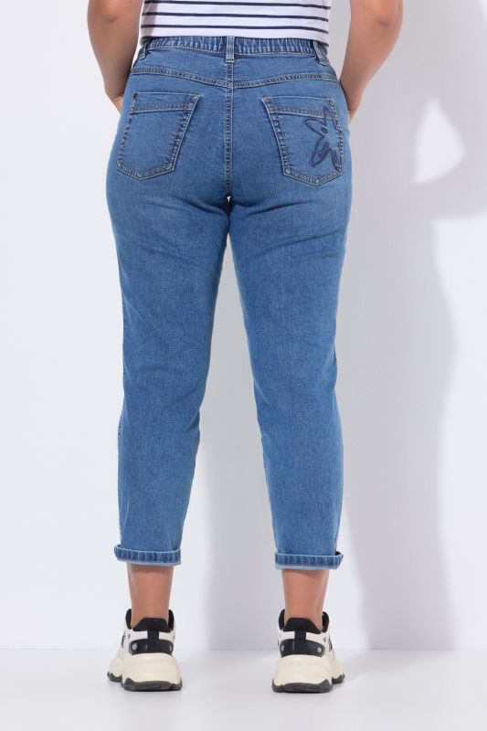 Fringed Seam Boyfriend Jeans