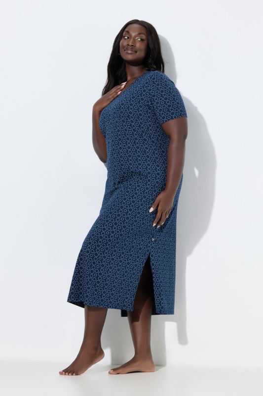 Нощница с принт на кръгове