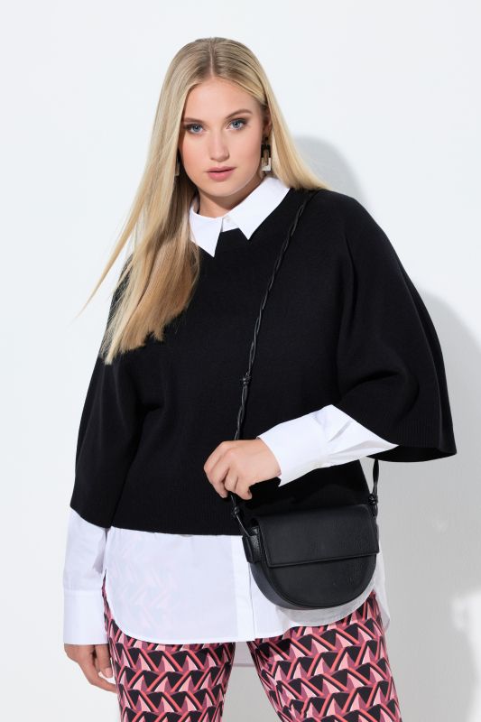 Wing Sleeve Knit Sweater