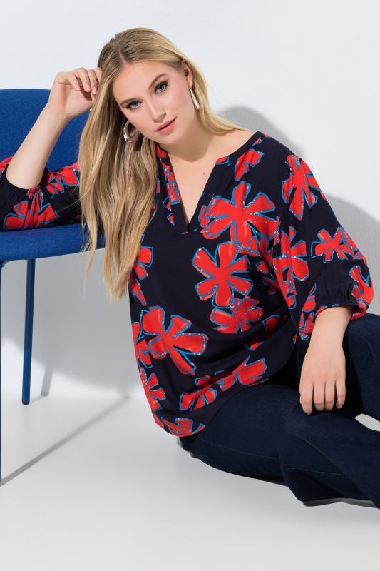 Блуза с контрастни цветове