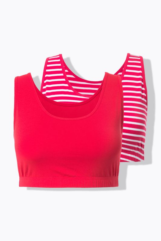 Бюстиета комплект от 2 броя с раиран принт