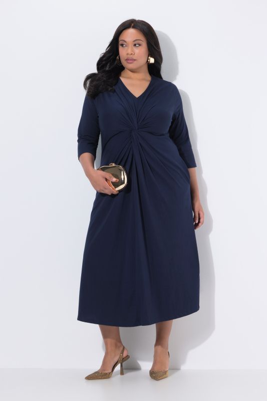 Twist Front Jersey Pocket Dress