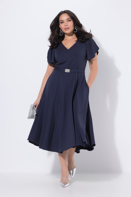 Flutter Cap Sleeve Gown