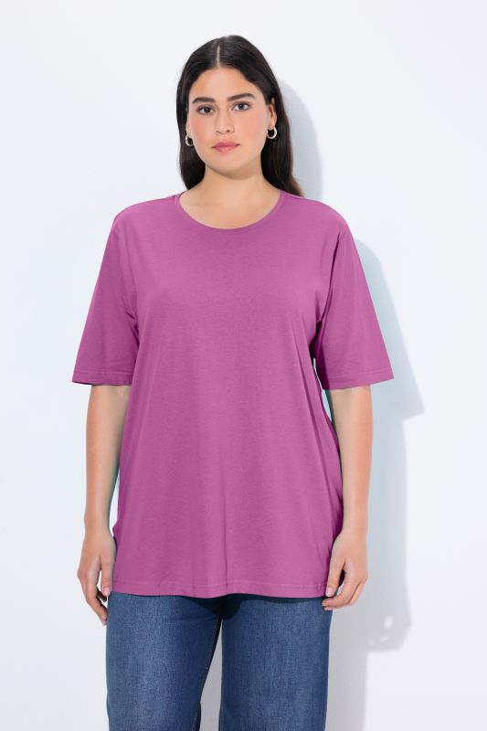 Basic Round Neck Short Sleeve Relaxed Fit  Tee
