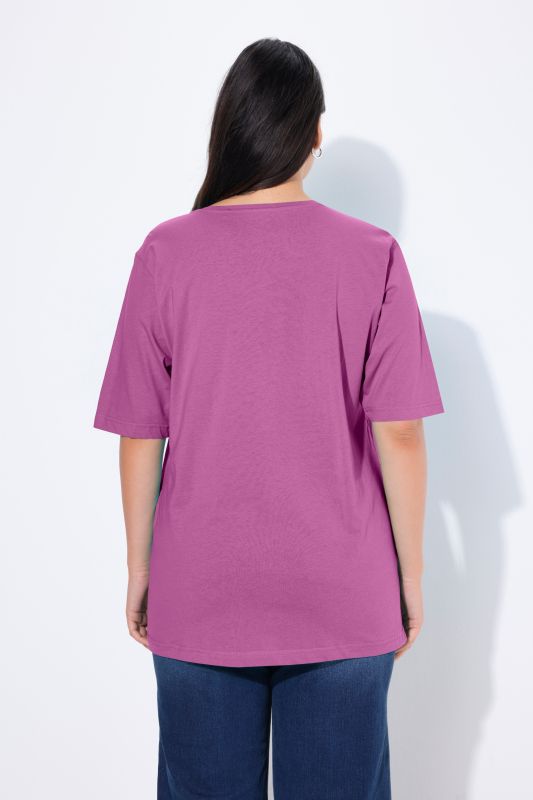 Basic Round Neck Short Sleeve Relaxed Fit  Tee