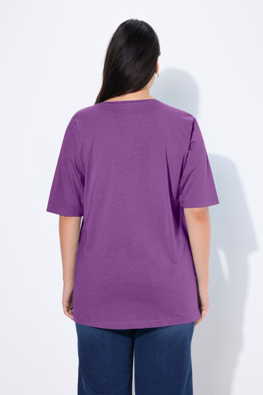 Basic Round Neck Short Sleeve Relaxed Fit  Tee