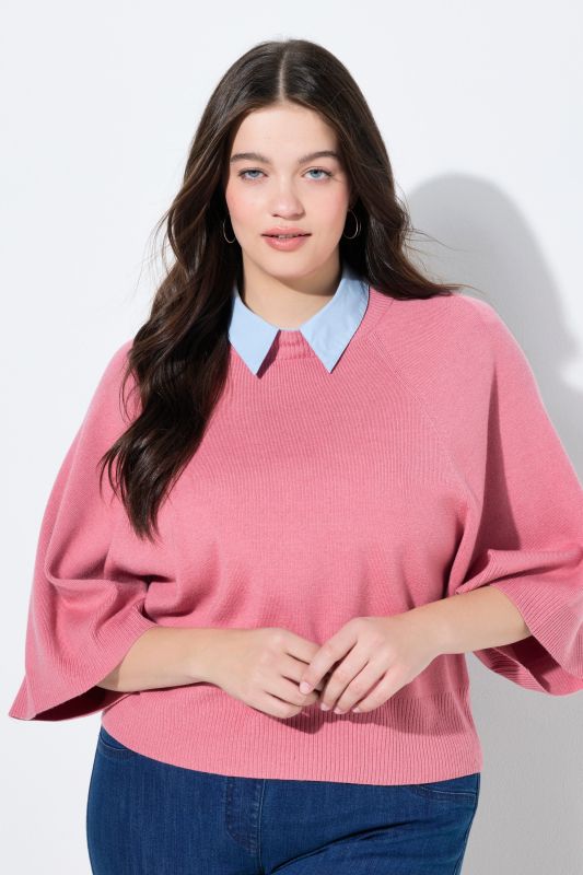 Solid Shirt Collar Dickey