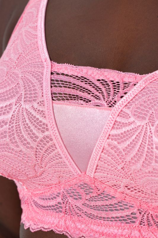 Lace Detail Wirefree Bralette