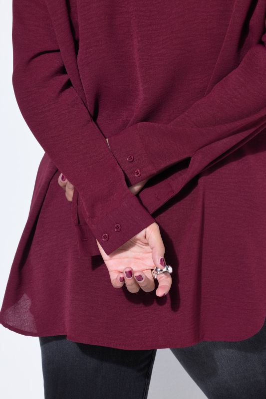 Airy Crepe Shirt Blouse