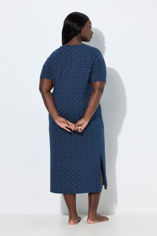 Нощница с принт на кръгове